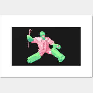 Goalie: Mint Green & Blush Pink Posters and Art